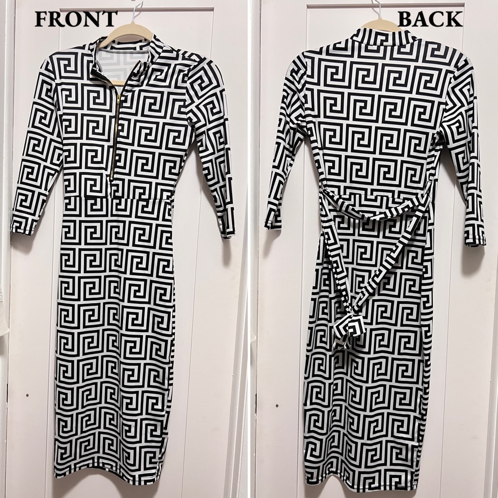 Black & White Print Women’s Dress | S